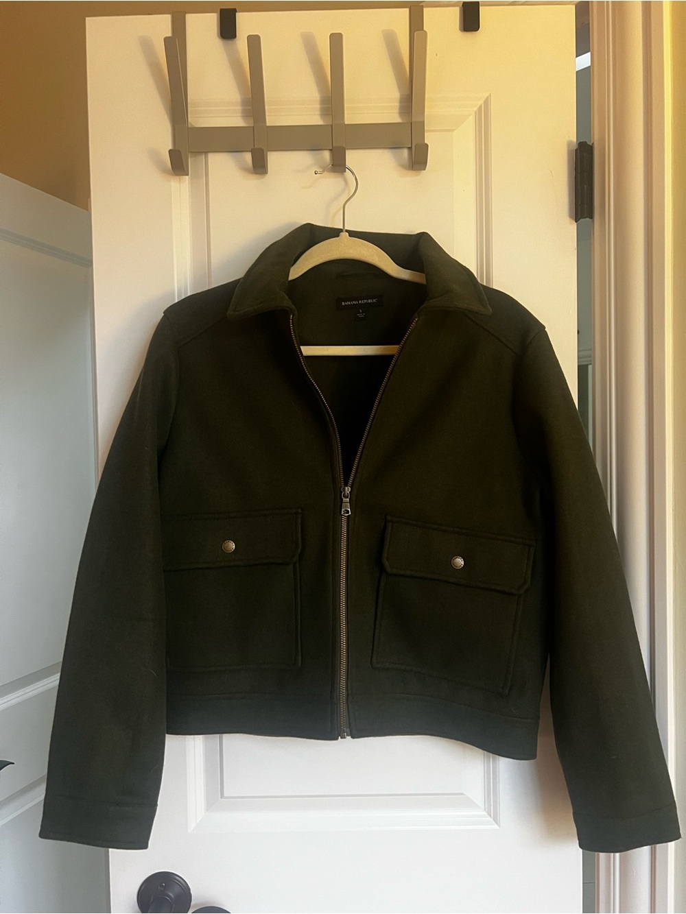Banana Republic Dark Green Bomber Jacket